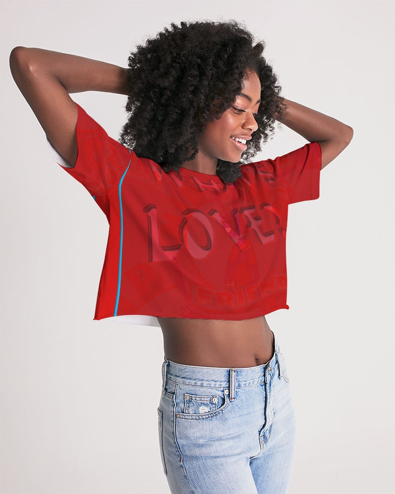 WHAT'S LOVE? Women's Lounge Cropped Tee